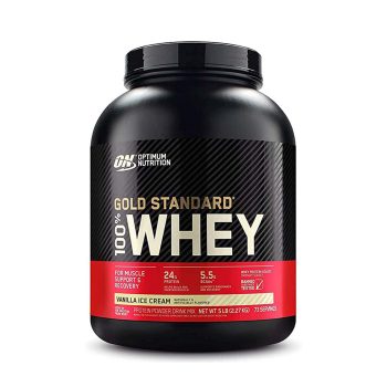 Optimum Nutrition Gold Standard 100% Whey-73Serv-2.27KG-Vanlia