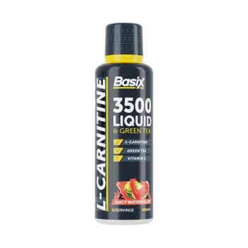 Basix L-Carnitine 3500 Liquid Shots-480Mg-64Serv-Watermelon