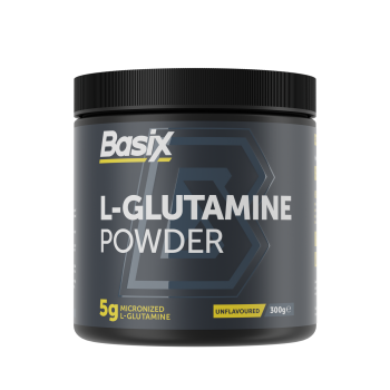 Basix L-Glutamine Powder 300g-30Serv-Unflavoured